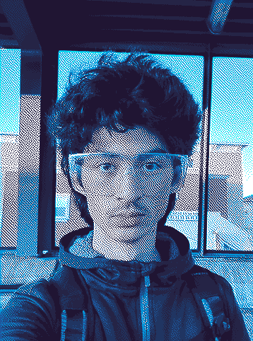 What a dashing young fellow! I wonder why he
              looks so blue?